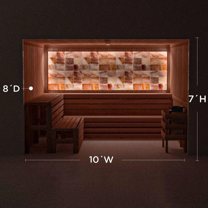 Scandia Himalayan Salt Home Sauna Kit - Perimeter Lighting