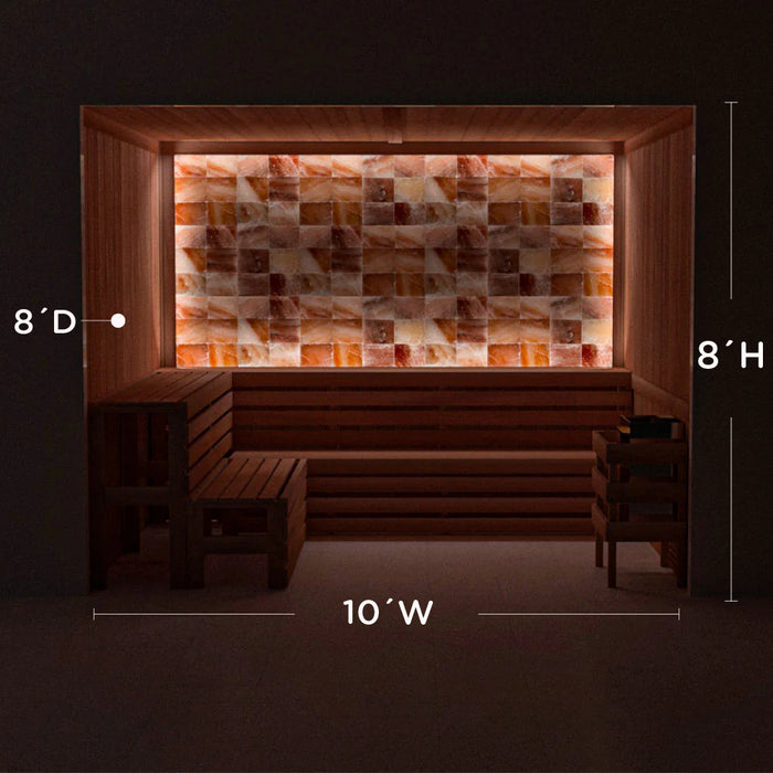 Scandia Himalayan Salt Home Sauna Kit - Perimeter Lighting