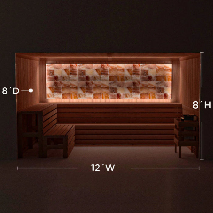 Scandia Himalayan Salt Home Sauna Kit - Perimeter Lighting