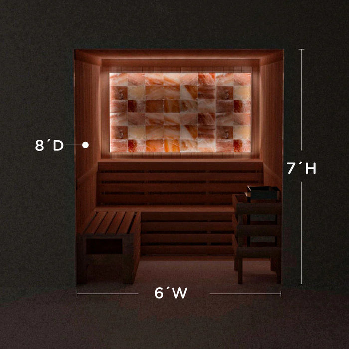 Scandia Himalayan Salt Home Sauna Kit - Perimeter Lighting