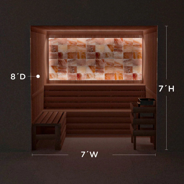 Scandia Himalayan Salt Home Sauna Kit - Perimeter Lighting