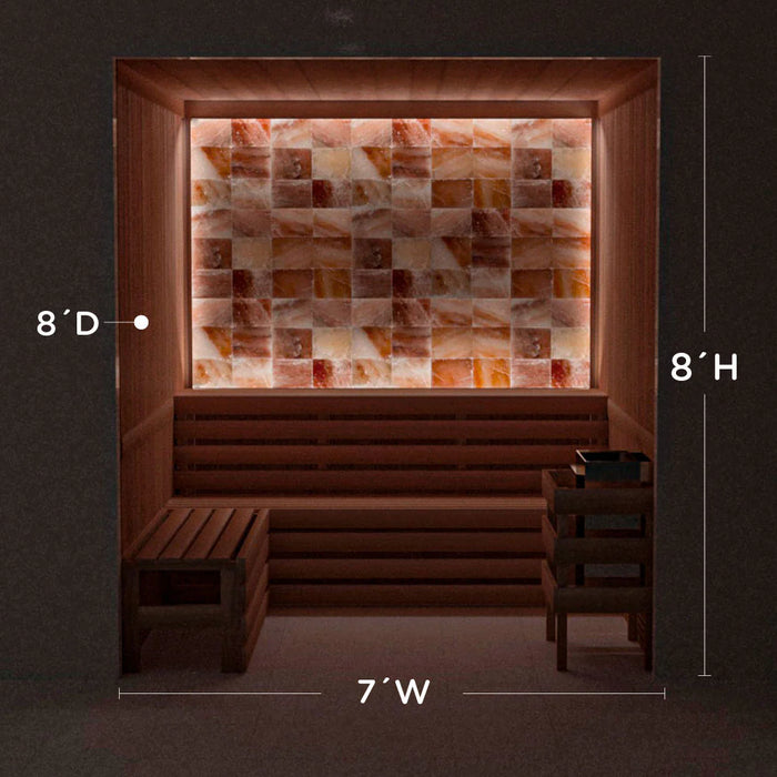 Scandia Himalayan Salt Home Sauna Kit - Perimeter Lighting