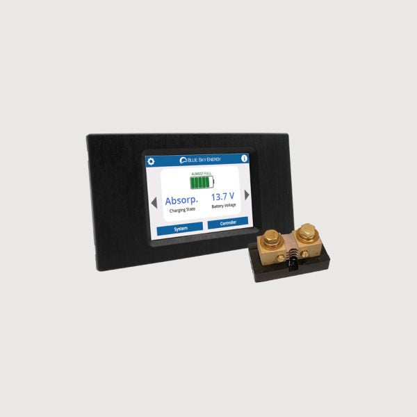 Sunforge Flush Mounting 3.5" touchscreen display, solar and battery monitoring with 5 preset profiles, RJ-11 cable 25' (7.6 m) included