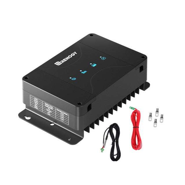 Renogy DCC30S 12V 30A Dual Input DC-DC On-Board Battery Charger with MPPT with Renogy ONE Core