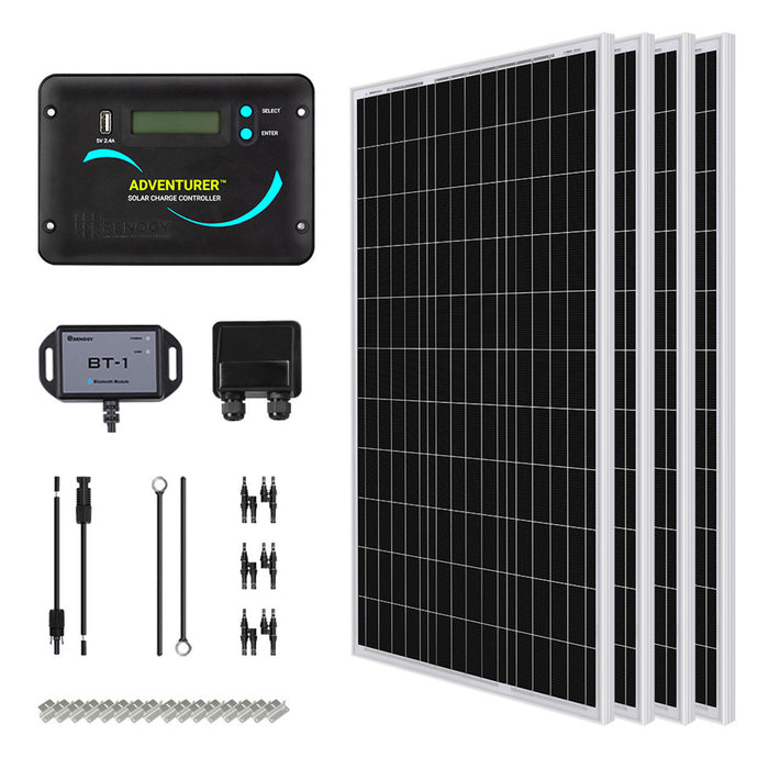 Renogy 400W 12V Solar RV Kit W/ 12V 300Ah Core Series Lithium Battery