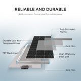 Renogy 100W 12V Monocrystalline Solar Starter Kit w/Wanderer 30A Charge Controller