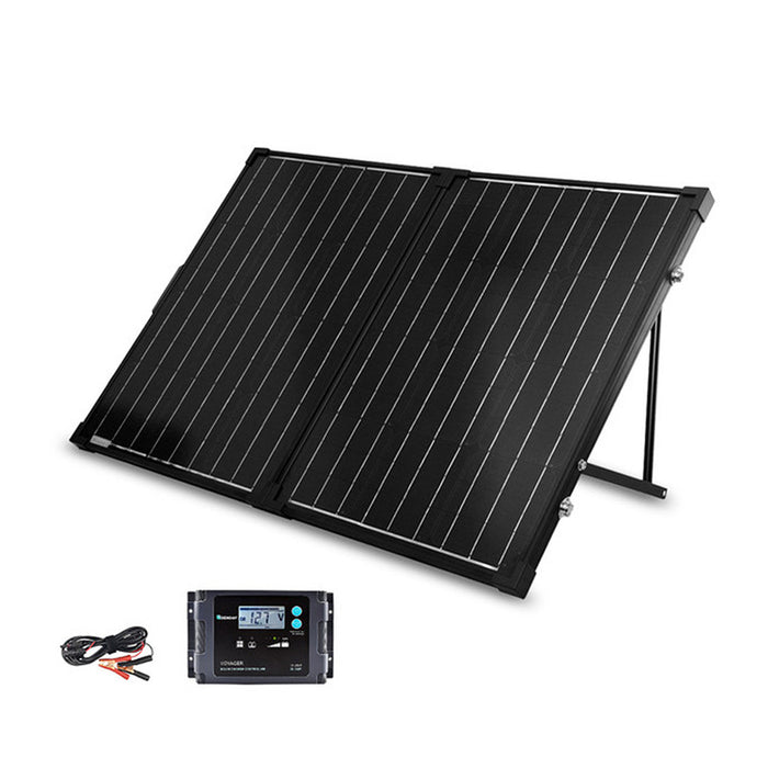 Renogy 100 Watt 12 Volt Monocrystalline Foldable Solar Suitcase with Voyager