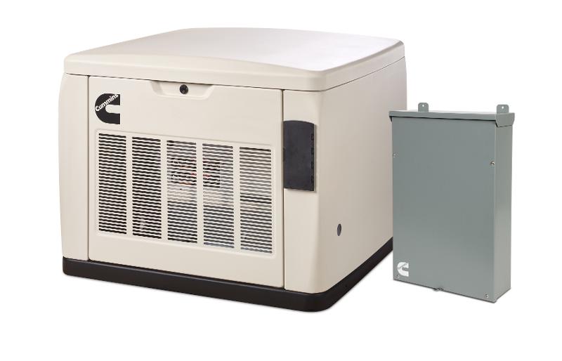 Cummins RS20AC 20KW Natural Gas and Propane Generator C20N6HC with 200 AMP Transfer Switch - A065D231 Warm Weather