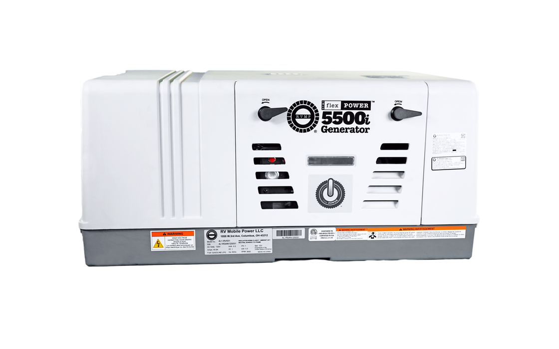 RVMP Flex Power Dual Fuel 5500i Installed Generator