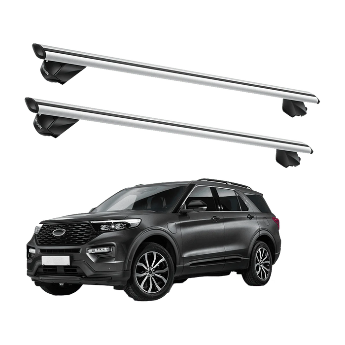 BougeRV Roof Rack Cross Bars (Universal, 53'' Silver)