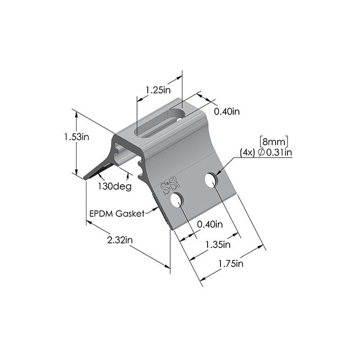 S-5-RibBracket Mounting Bracket