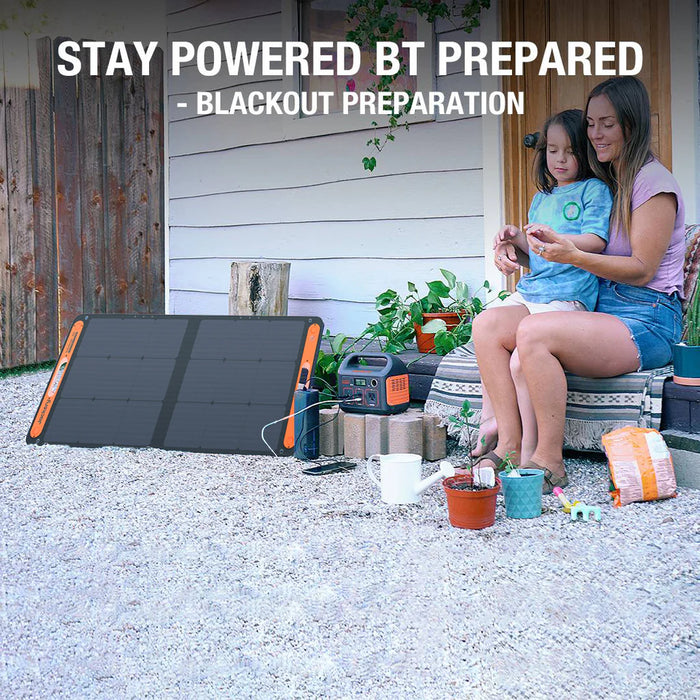 Jackery Solar Generator with Explorer 240 Portable Power Station with SolarSaga 100W x 1 Solar Panel