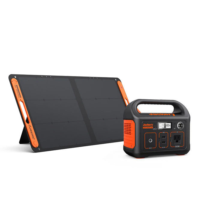 Jackery Solar Generator with Explorer 240 Portable Power Station with SolarSaga 100W x 1 Solar Panel