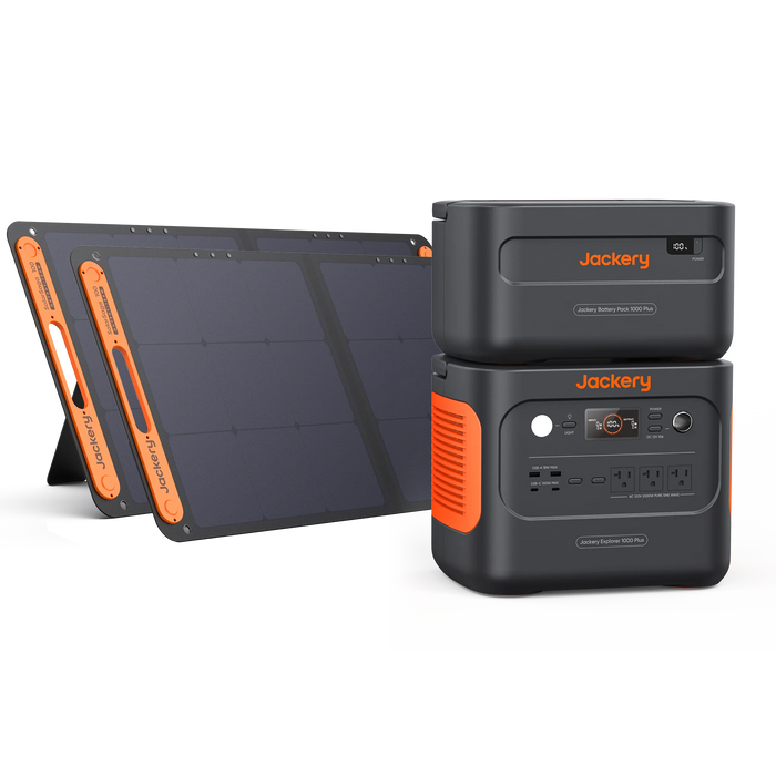 Jackery Solar Generator 1000 Plus Kit (2.5 kWh + SolarSaga 100 x 2)