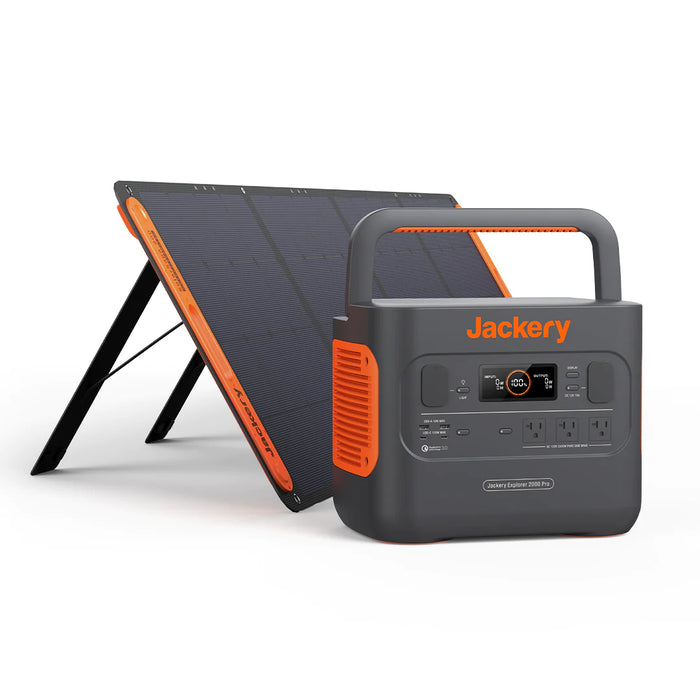 Jackery Solar Generator 2000 Pro Portable Power Station + SolarSaga 200 x 1 Solar Panel