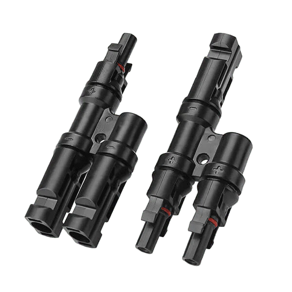 BougeRV Solar Branch Connectors Y Connector in Pair MMF+FFM Parallel Connection (2 Pairs)