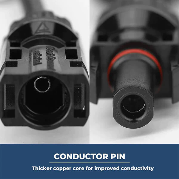 BougeRV Solar Branch Connectors Y Connector in Pair MMF+FFM Parallel Connection (2 Pairs)