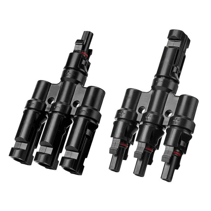 BougeRV Solar Branch Connectors Y Connector in Pair MMMF+FFFM for Parallel Connection Between Solar Panels