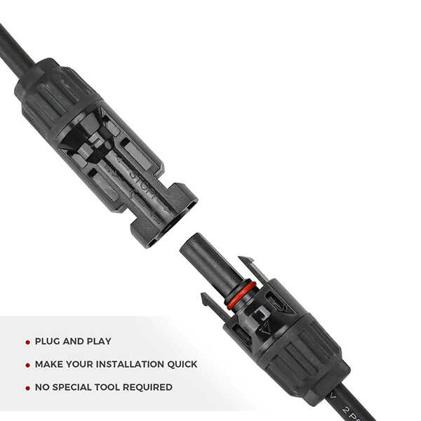 BougeRV Solar Connectors Y Branch Parallel Adapter Cable Wire