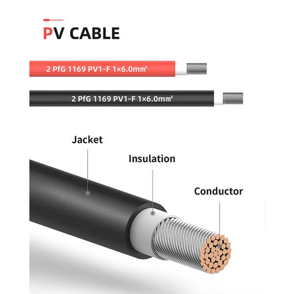 BougeRV Solar Extension Cable with Extra Free Connectors(xx FT Red+xx FT Black)