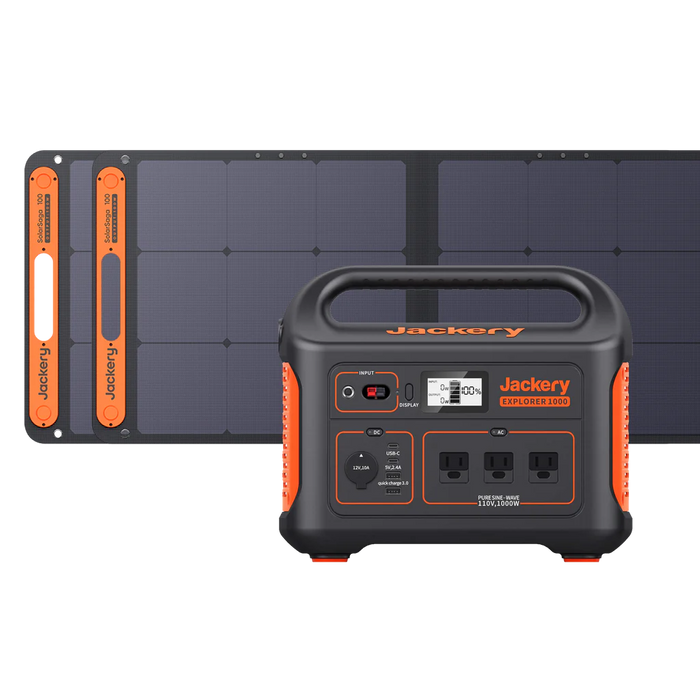 Jackery Solar Generator with Jackery Explorer 1000 Portable Power Station