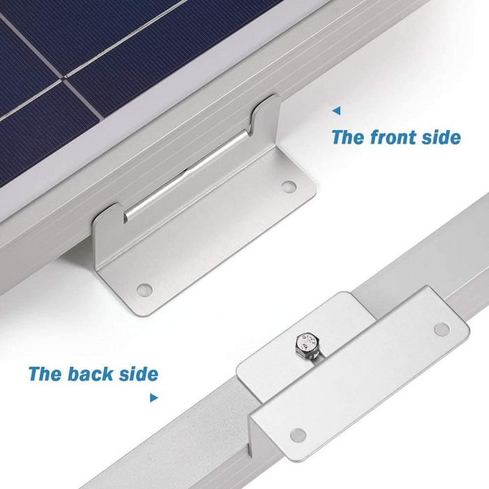 BougeRV Solar Panel Mounting Z Bracket Mount Kits （4 set 16 Units）