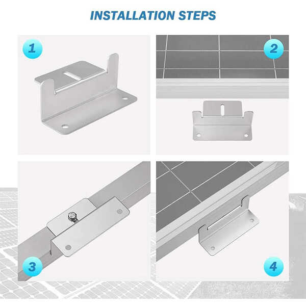 BougeRV Solar Panel Mounting Z Bracket Mount Kits Supporting