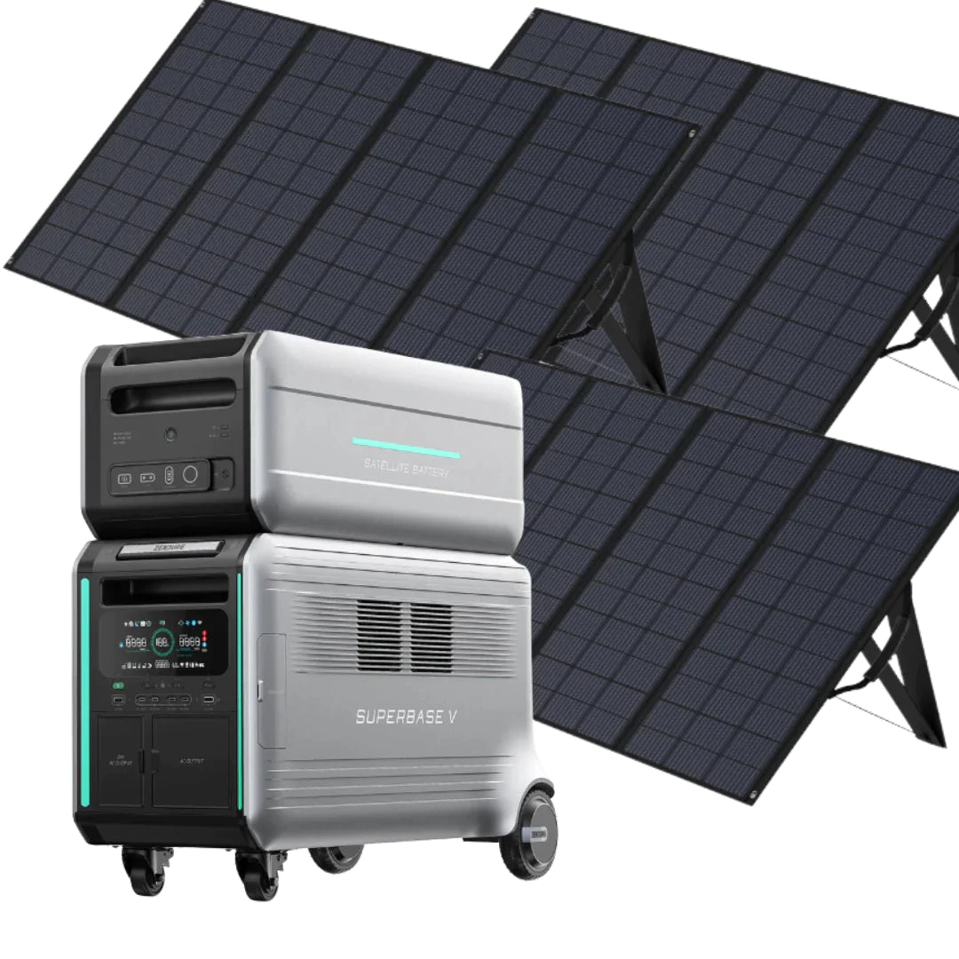 Zendure SuperBase Batteries V4600+ B4600+ 3 X 400W Solar Panel Bundle ...