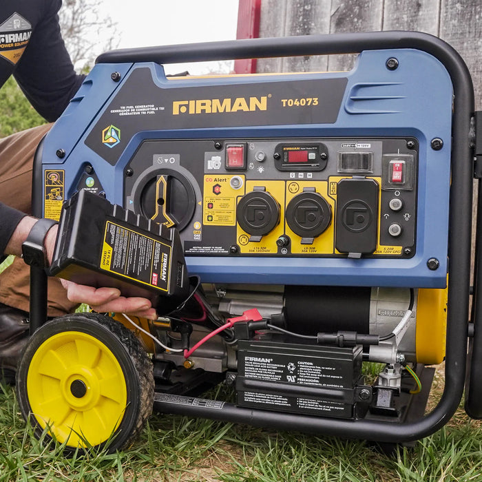 Firman Tri Fuel Portable Generator 4000W Electric Start 120/240V with CO ALERT