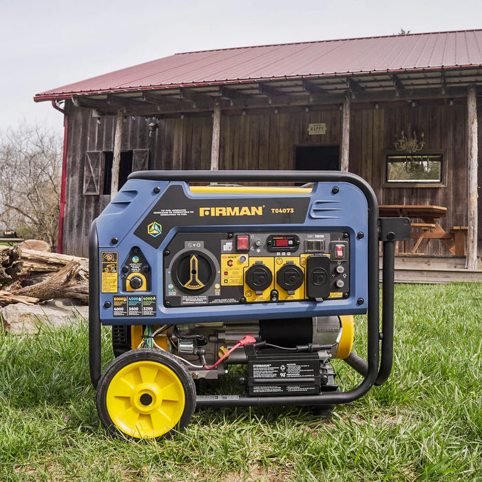 Firman Tri Fuel Portable Generator 4000W Electric Start 120/240V with CO ALERT