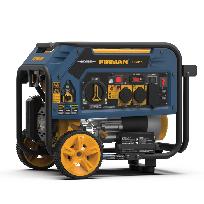 Firman Tri Fuel Portable Generator 4000W Electric Start 120/240V with CO ALERT