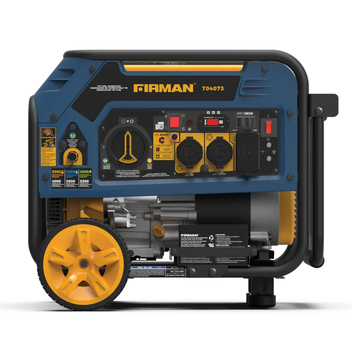 Firman Tri Fuel Portable Generator 4000W Electric Start 120/240V with CO ALERT