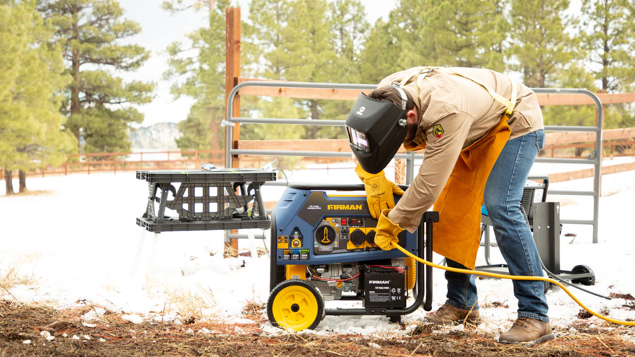 Firman Tri Fuel 7500W Portable Generator Electric Start 120/240V