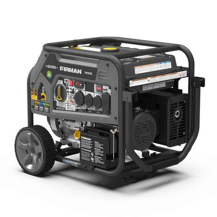 Firman Refurbished Tri Fuel Portable Generator 9400W Electric Start 120/240V with CO Alert