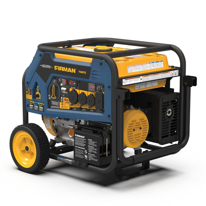 Firman Tri Fuel 8000W Portable Generator Electric Start 120/240V with CO ALERT