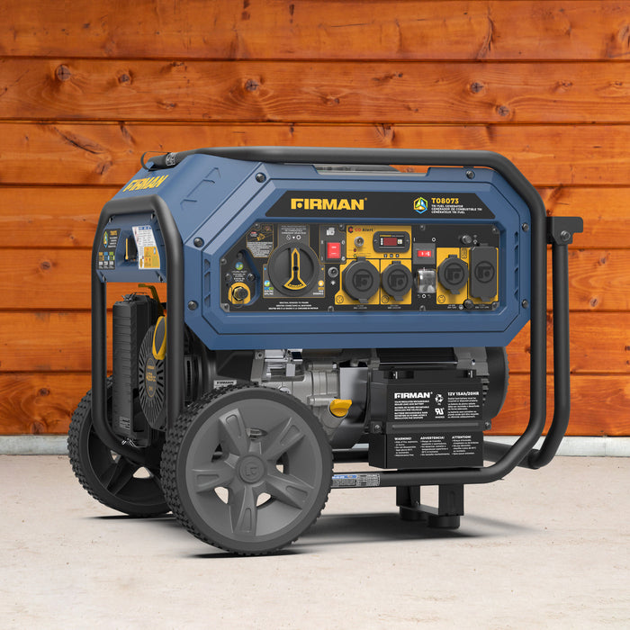 Firman Tri Fuel Portable Generator 10000/8000W Electric Start With CO Alert