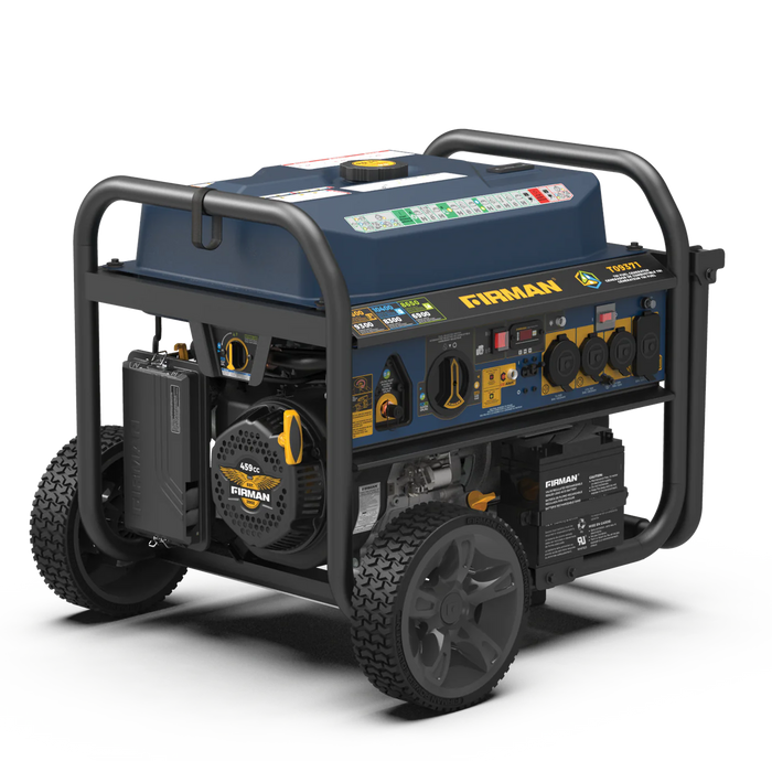 Firman Tri Fuel Portable Generator 11600W Electric Start 120V/240V with CO alert