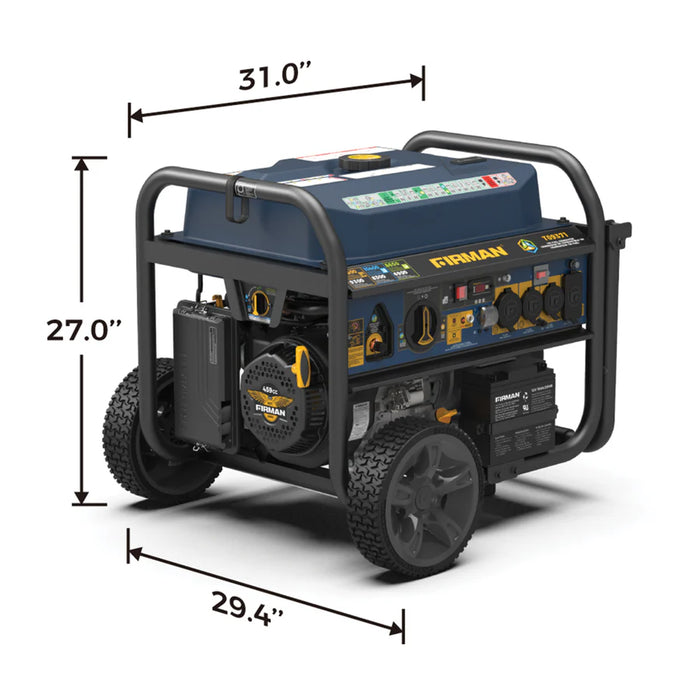 Firman Tri Fuel Portable Generator 11600W Electric Start 120V/240V with CO alert