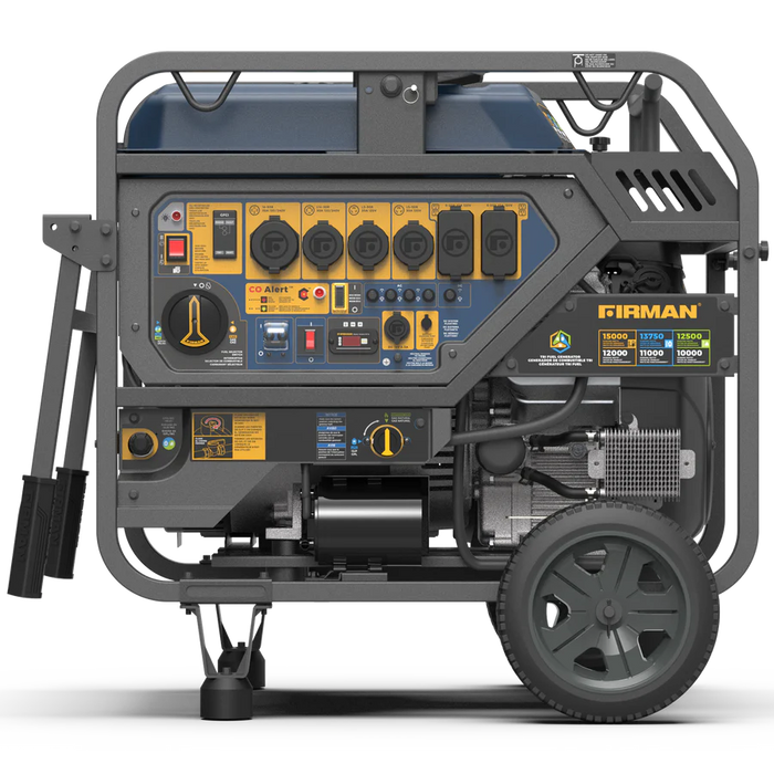 Firman Tri Fuel Portable Generator 15000W Electric Start 120/240V With CO Alert