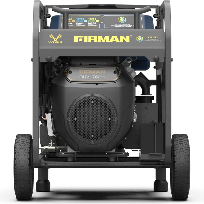 Firman Tri Fuel Portable Generator 15000W Electric Start 120/240V With CO Alert