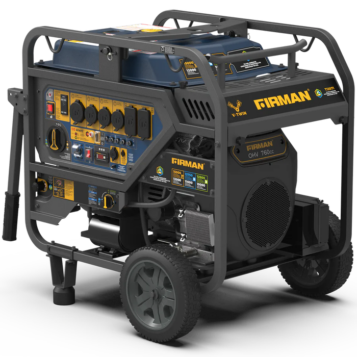 Firman Tri Fuel Portable Generator 15000W Electric Start 120/240V With CO Alert