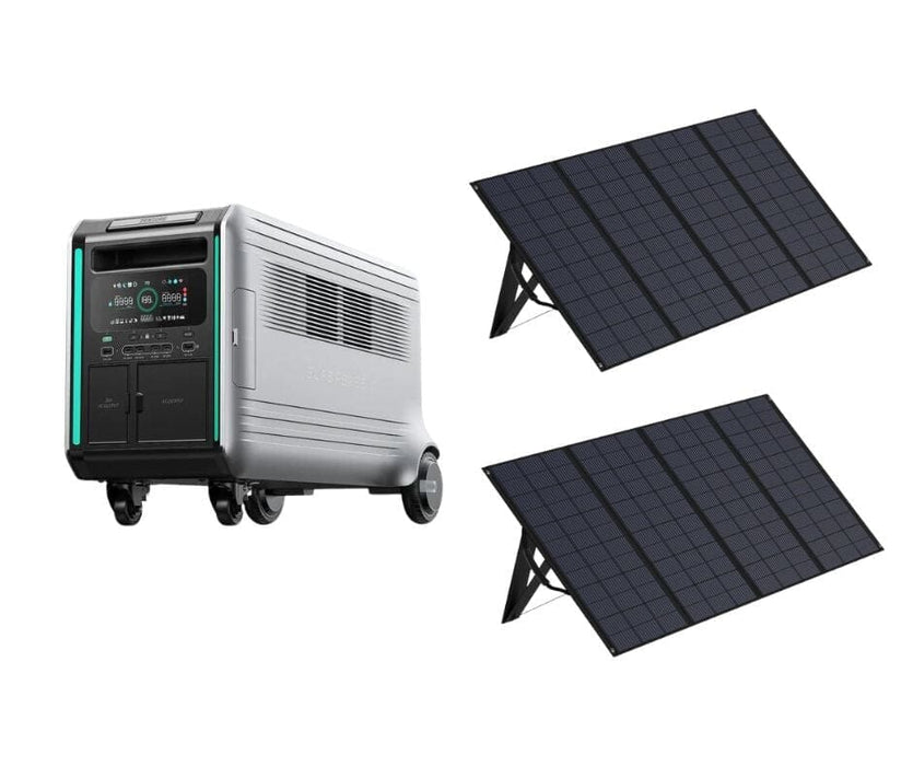 Zendure SuperBase Battery V6400+ 2 x 400W Solar Panels Bundle