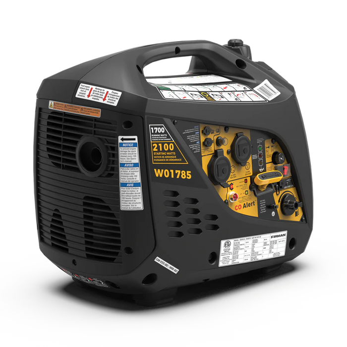 Firman Inverter Portable Generator 2100W Recoil Start with CO Alert