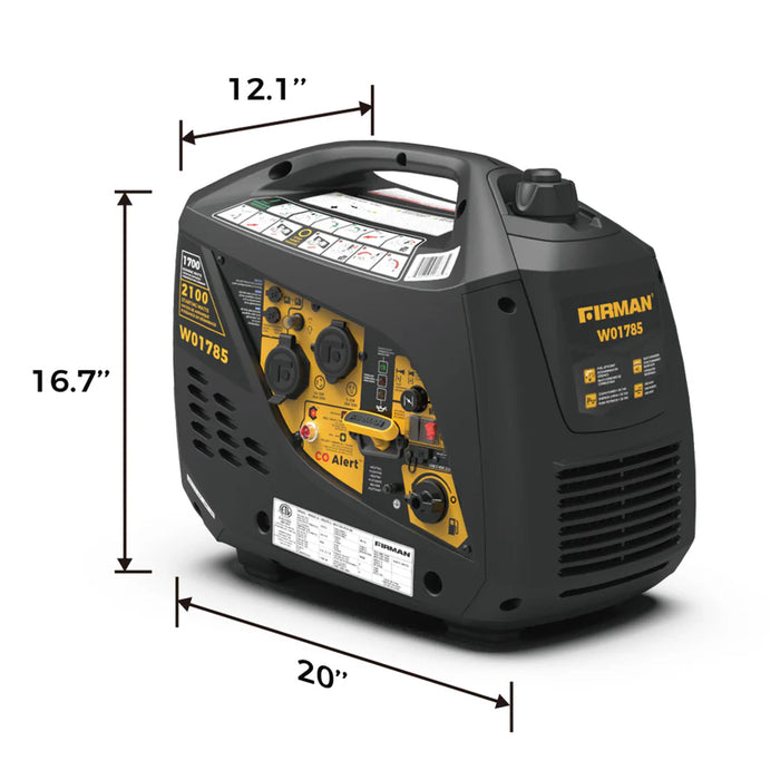 Firman Inverter Portable Generator 2100W Recoil Start with CO Alert