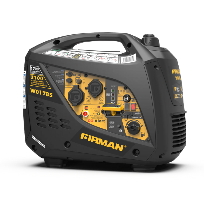 Firman Inverter Portable Generator 2100W Recoil Start with CO Alert