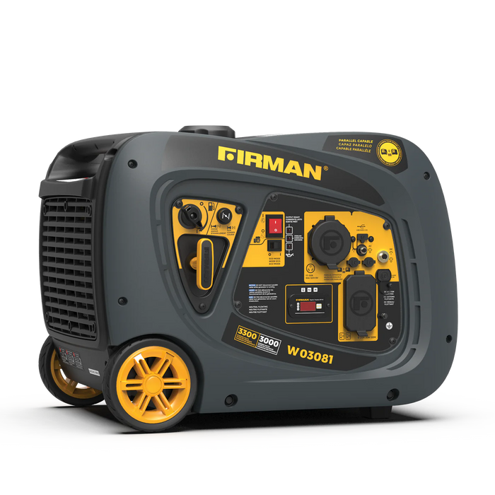 Firman Refurbished Inverter Gas Portable Generator 3300W Recoil Start