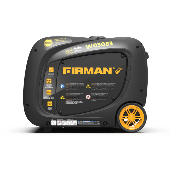 Firman Refurbished Inverter Gas Portable Generator 3300W Recoil Start