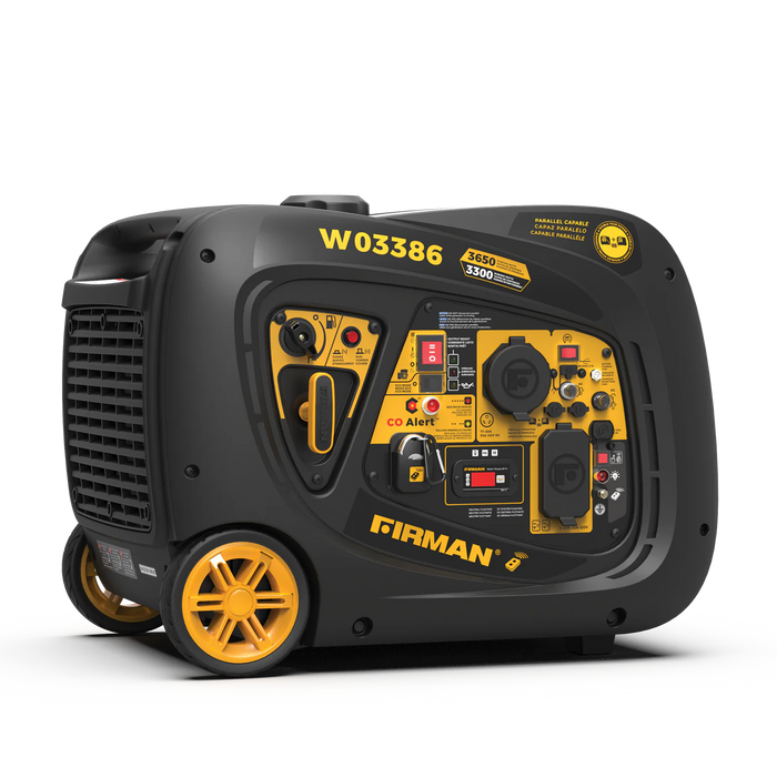 Firman Inverter Portable Generator 3650W Remote Start with CO ALERT