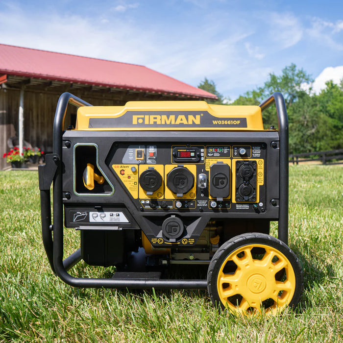 Firman Inverter Open Frame Portable Generator 4500W Recoil Start with CO Alert