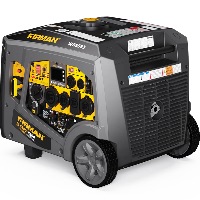 Firman Gas Inverter Portable Generator 6850/5500 Watt Remote Start 120/240V CO Alert